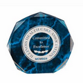 Blue Marble Octagon Acrylic Award (6")